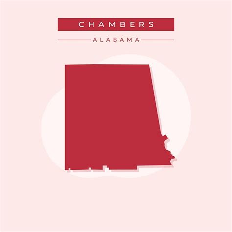 Premium Vector Vector Illustration Vector Of Chambers Map Alabama