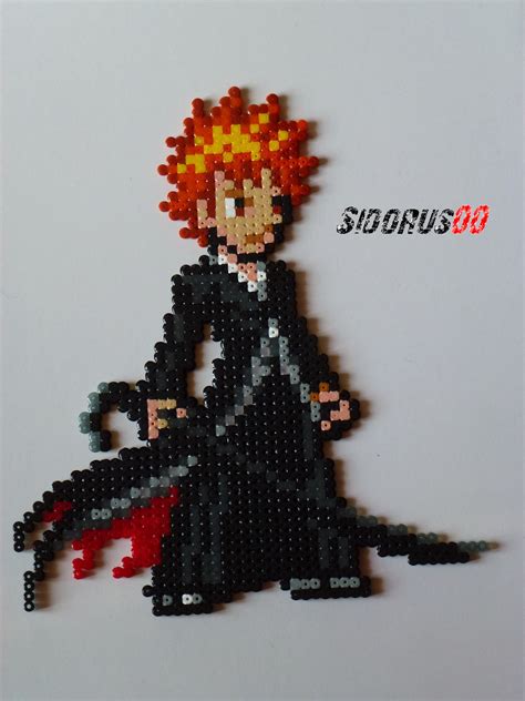 Bleach Ichigo Banka Perler Beads Hama By Sidorus H Cm L