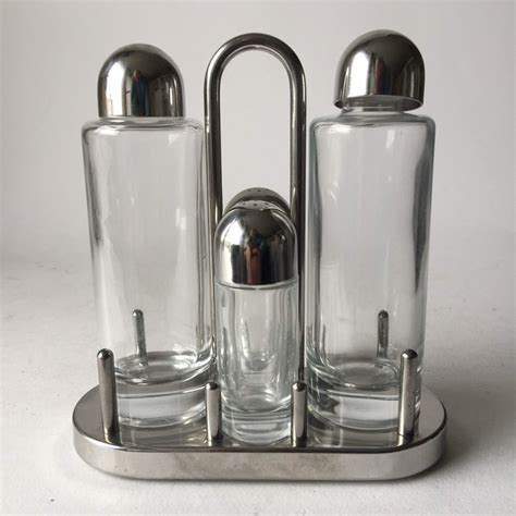 Alessi Oil Vinegar Salt And Pepper Set Designed By Ettore Catawiki