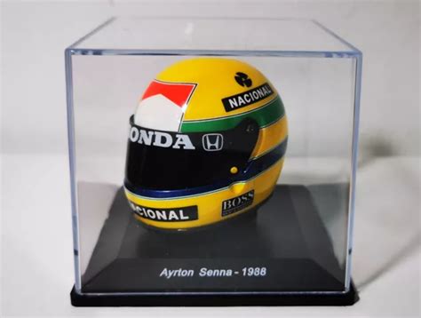 F Helmet Casco De Ayrton Senna Mclaren Rare Scale F Rmula