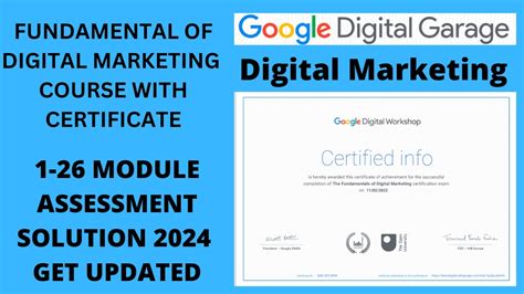 Google Digital Garage 1 26 Module Answer With Assessment 2024 Lesson