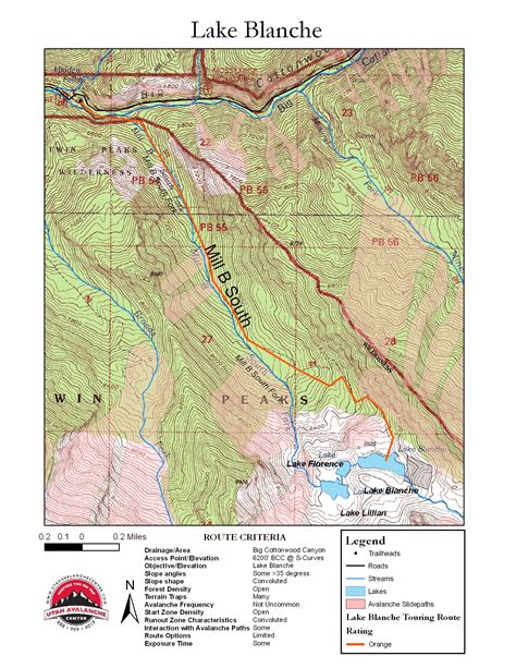 Mill B North to Lake Blanche Route Rating - Utah Avalanche Center