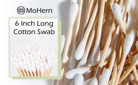 Amazon Pcs Inch Long Cotton Swabs With Wood Handle Highly