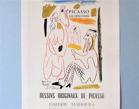 Pablo Picasso Les Dejeuners Poster Art Print Large Galerie Etsy