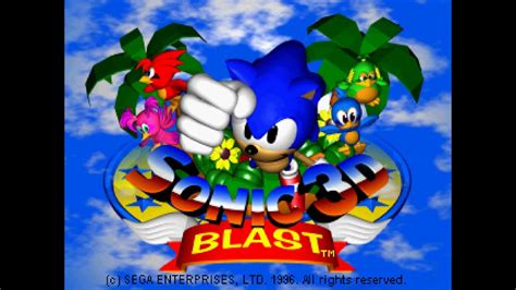 Sonic D Flickies Island Sonic D Blast Saturn Playthrough