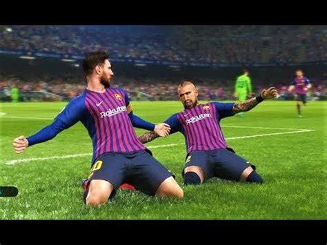 PES 2019 Barcelona Vs Levante Gameplay PC YouTube