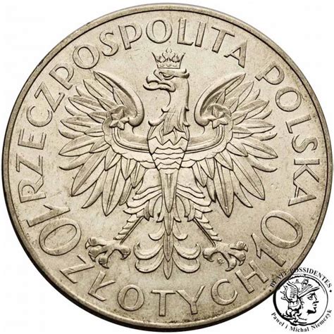 Polska II RP 10 złotych 1933 Traugutt st 2 archiwum niemczyk pl