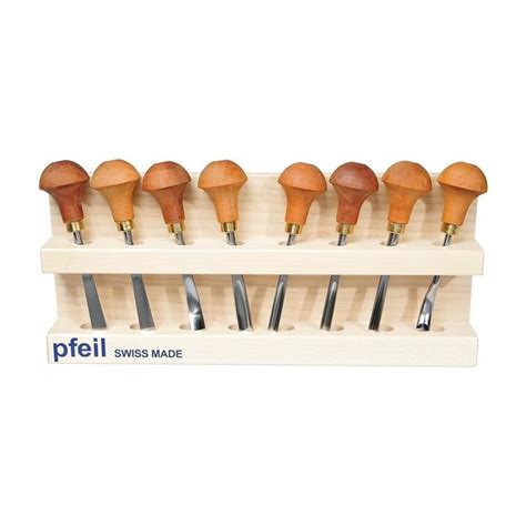 Pfeil Palm Chisel Set B 8pce Wstand