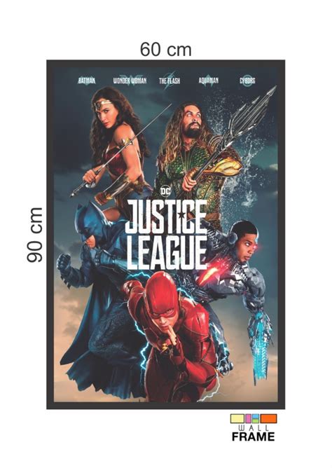 Quadro Pôster Filme Liga Da Justiça M8 60x90 Elo7