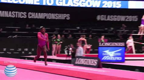 Simone Biles Vault 1 2015 World Championships Podium Training