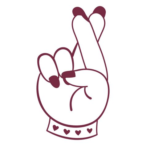 Diseño Png Y Svg De Mano Sosteniendo Un Signo De La Paz Con Uñas Rosas