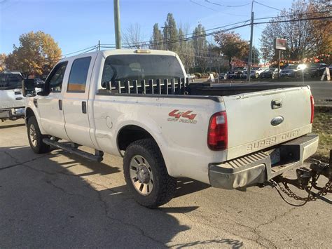 2008 Ford F250 Xlt Superduty 6 8l Triton V10 White Gas Automatic Vin 1ftsw21y28ec51270