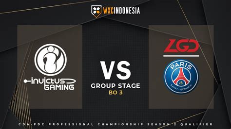 Dota 2 Live PSG LGD Vs IG China CDA FDC Groupstage BO3 Cast By