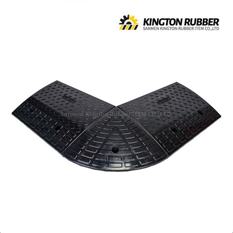 High Strength Heavy Duty Portable Rubber Curb Ramps Car Kerb Ramps