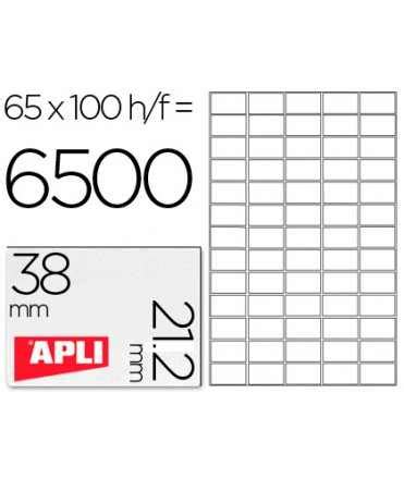 Etiqueta adhesiva apli 1283 tamaño 38x21 2mm para fotocopiadora laser