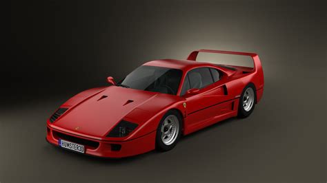 360 View Of Ferrari F40 1987 3d Model 3dmodels Store