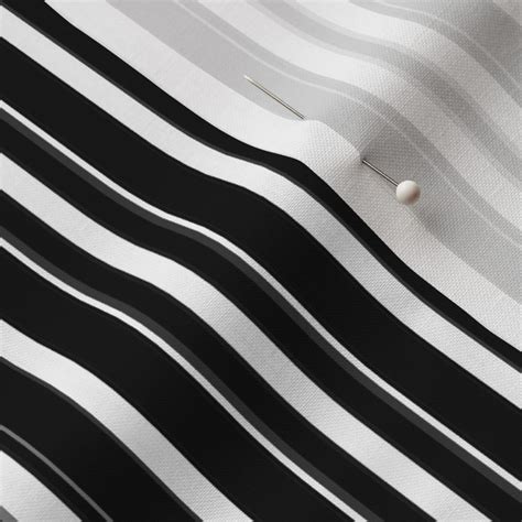 black & white stripes Fabric | Spoonflower