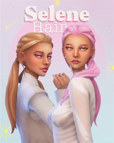 Selene Hair Miiko On Patreon Sims 4 Sims Sims Hair