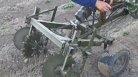культиватор-ежики к мотоблоку - YouTube