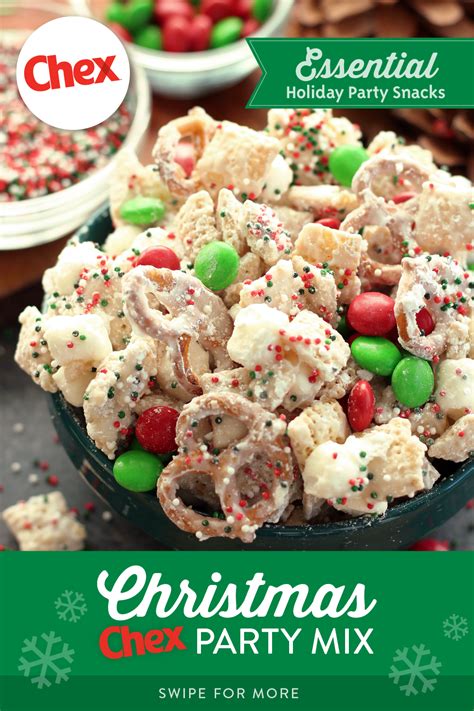 Christmas Chex™ Party Mix | Recipe | Chex mix recipes christmas, Christmas snacks, Chex mix recipes