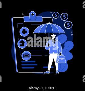 Insurance Broker Abstract Concept Vector Illustration Stock Vector