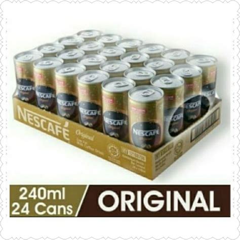 Nescafe Original Can 240ml 1 Dus Lazada Indonesia