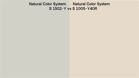 Natural Color System S 1502 Y Vs S 1005 Y40r Side By Side Comparison