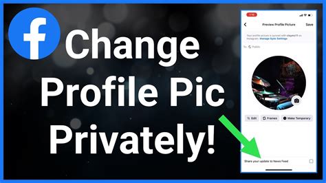 How To Change Facebook Profile Pic Without Posting Youtube