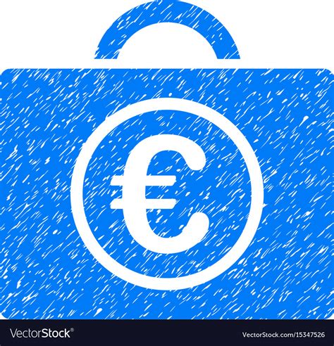 Euro Baggage Grunge Icon Royalty Free Vector Image