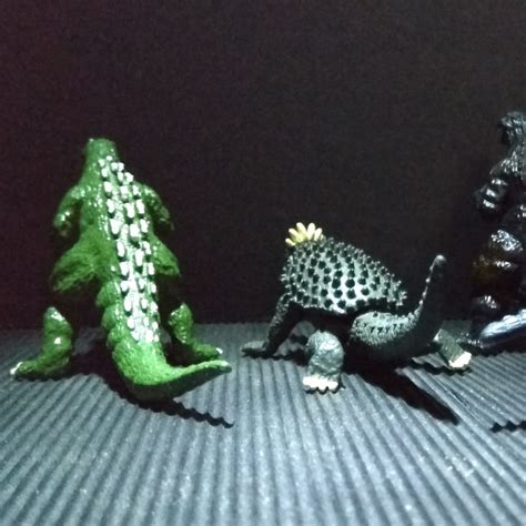 Godzilla mini figures set of 4, Hobbies & Toys, Toys & Games on Carousell