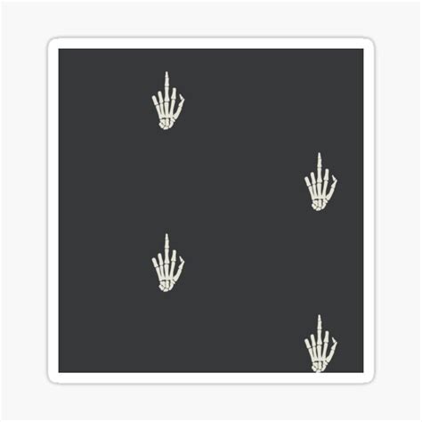 Dark Meme Fuck You Skeleton Sticker For Sale By Milatoo Redbubble