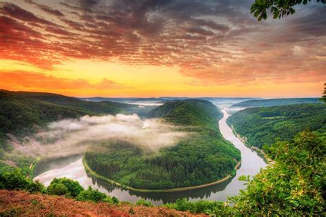 Saar River, Germany - Beautiful places. Best places in the world. Shut ...