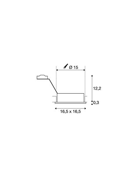 SLV 113541 NEW TRIA I ES111 Downlight Eckig Mattweiss Max 75W Inkl