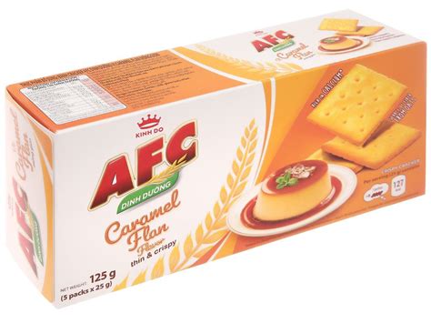 Bánh quy caramel flan AFC hộp 125g Bách hóa XANH