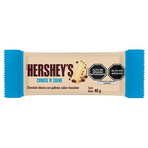 Chocolate Blanco Con Galletas Hersheys Cookiesn Cream 40g Wongpe