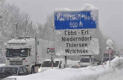 Europe On Red Alert As Heavy Snow Blankets Germany And Austria Daily