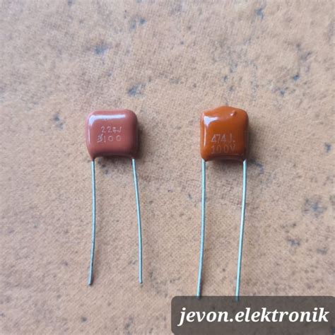 Jual Kapasitor Milar Merah J J N J V Volt Capacitor