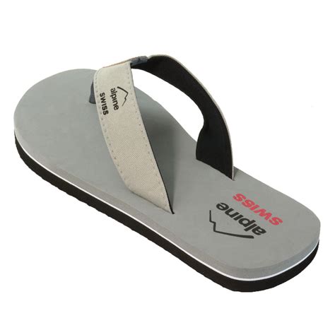 Alpine Swiss Mens Flip Flops Beach Sandals Lightweight Eva Sole Comfort