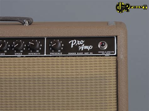 1961 Fender Pro Amp Brownface 1x15 Exportversion 220volt