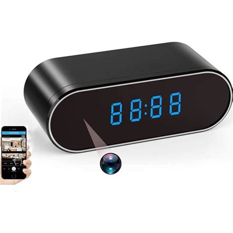 Mini Horloge Caméra Espion Caméra Cachée WiFi 1080P HD Caméras De