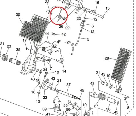 Hill Brake Pedal Return Spring For Yamaha G29 Ydra Ydre Jw1 F7216 00 00 Automotive Authority