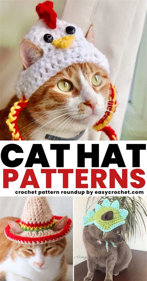 13 Fun & Adorable Crochet Cat Hat Patterns - Easy Crochet Patterns