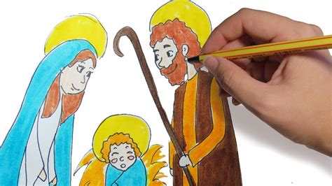 Como Dibujar El Pesebre Para Navidad Paso A Paso Dibujos Faciles De