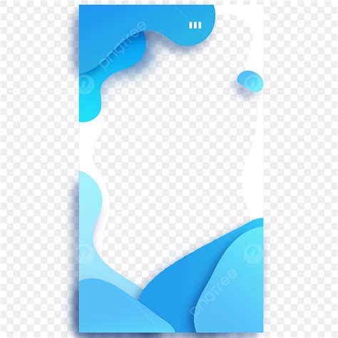 Instagram Stories Clipart Vector Abstract Fluid Instagram Blue Story