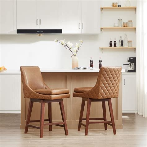 Buy Watson Whitely Counter Height Barstools Upholstered Faux