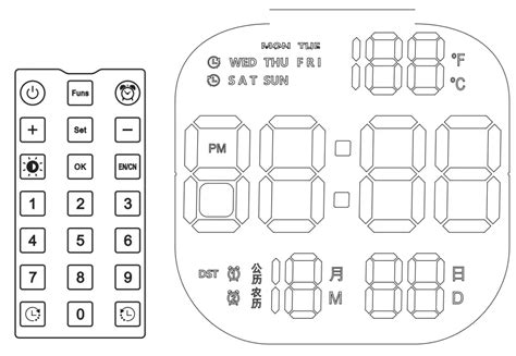 SZELAM 6633 LED Digital Clock Instruction Manual