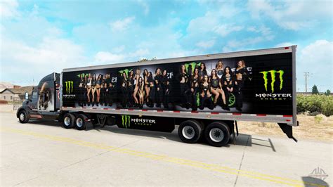 Skin Monster Energy For Semi For American Truck Simulator