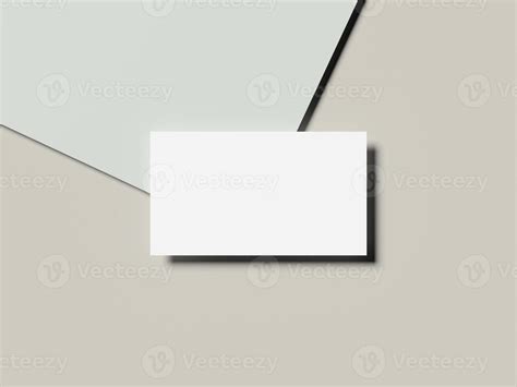 clean single business card mockup  diagonal background shadow
