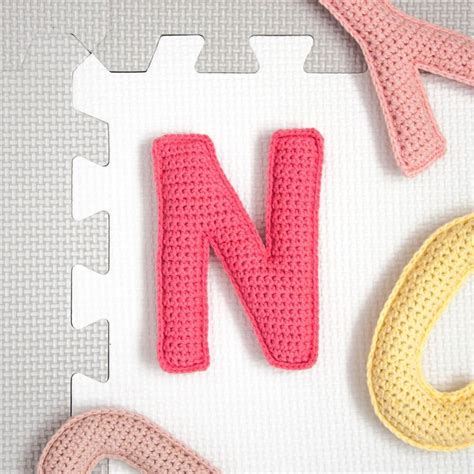 Letter N Crochet Pattern Stuffed Amigurumi Capital Letters Crochet