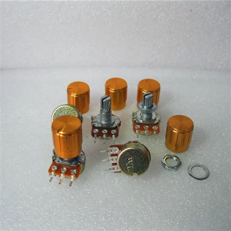 Potentiomètre de Volume linéaire WH148 B1M axe de 15mm avec écrous et